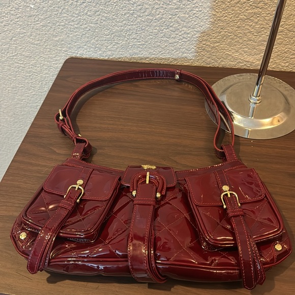 Burberry Quilted Patent Leather- Burgundy - Picture 4 of 15
